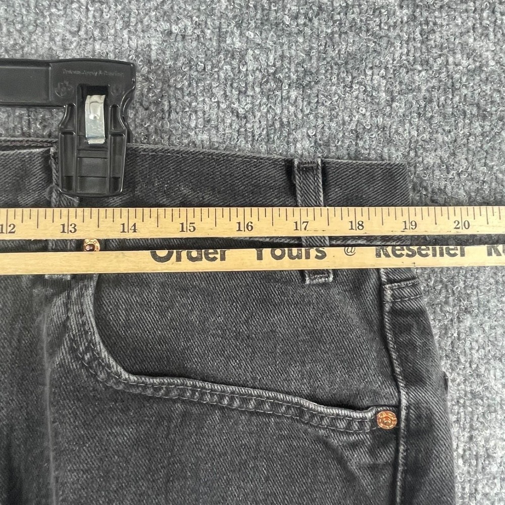 VTG Levis Jeans Mens 40x30 Actual 38x30 Black Regular Fit Red Tab Straight Leg - Picture 10 of 16